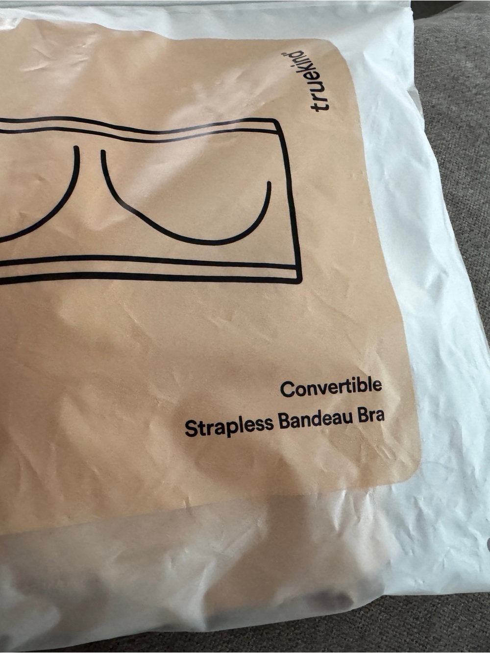 Truekind NEVER WORN 3XL Convertible Strapless Bandeau Bra - Nude